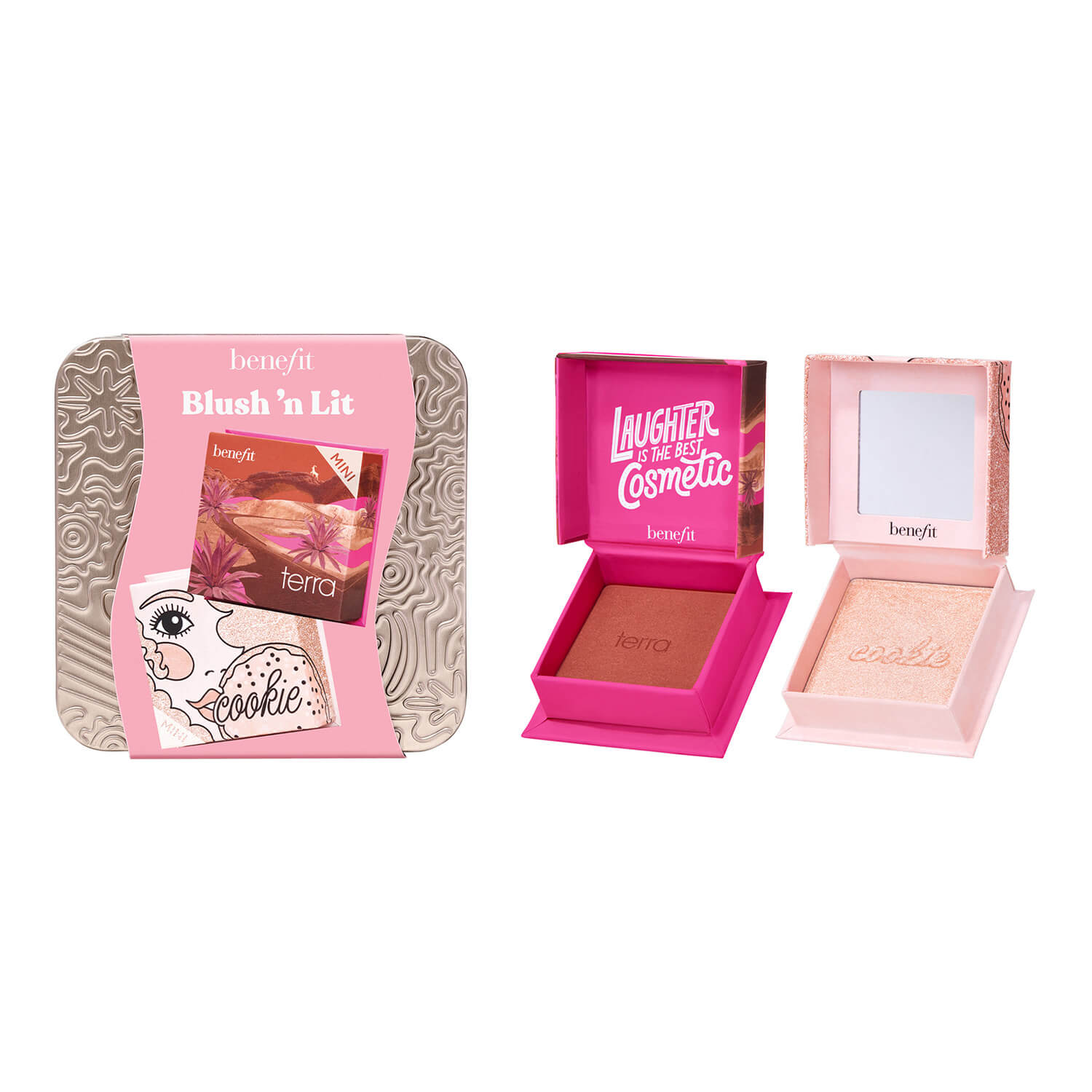 BLUSH 'N LIT (D&Uacute;O DE MINI RUBOR TERRA E ILUMINADOR MINI COOKIE)